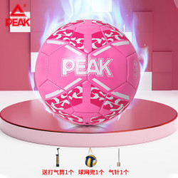 peak匹克5号机缝比赛成人儿童足球tpu材质室内外用球dq202505粉红