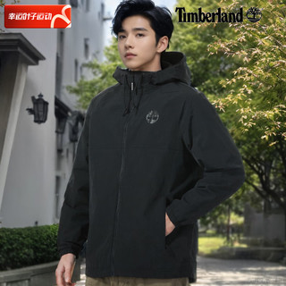 Timberland 夹克男春季新款黑色防风衣户外休闲服防泼水登山外套A6QK9