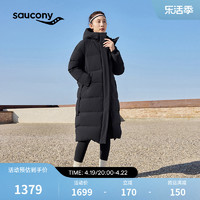 saucony 索康尼 官方正品新款女款长款羽绒服保暖简约百搭潮带腰带