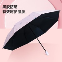 百亿补贴：HONG YE 红叶 伞雨伞黑胶防晒紫外线遮阳晴雨伞