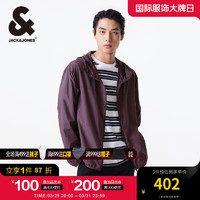 杰克琼斯 杰克·琼斯（JACK&JONES）夏季男士户外休闲时尚透气个性连帽遮阳衣服外套2242SP004 E36葡萄紫 常规 E36葡萄紫 175/96A/M