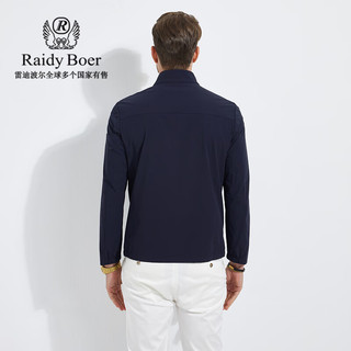 Raidy Boer/雷迪波尔【挺括保型】男春牌臂章夹克外套3033 深蓝 180/52/XL