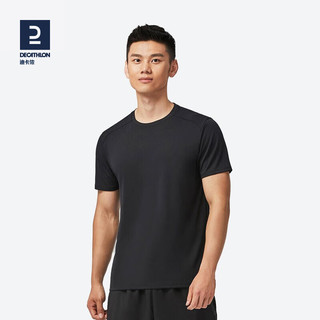 DECATHLON 迪卡侬 男子运动T恤 8603265 时尚黑 XL