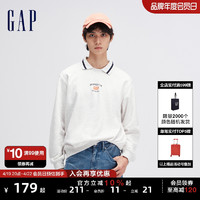 Gap 盖璞 男女装春季2024新款双领宽松廓形运动卫衣情侣休闲上衣885521