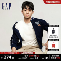 Gap 盖璞 男女装秋冬2023新LOGO棒球服769906加厚保暖夹克