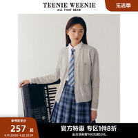 TEENIE WEENIE TeenieWeenie小熊奥莱秋冬V领针织衫开衫外套毛衣外穿宽松女