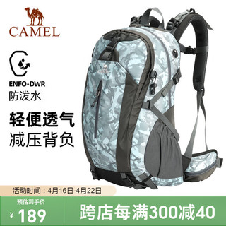 CAMEL 骆驼 户外登山大容量多功能徒步旅行运动爬山双肩背包1F01018-1雪烟灰