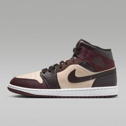 airjordanaj1midse棕米黑男子中帮复古篮球鞋