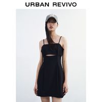 百亿补贴：URBAN REVIVO UR女装潮流轻熟风镂空无袖宝藏连衣裙WV01S7AE2000