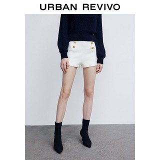 百亿补贴：URBAN REVIVO UR女装轻熟通勤肌理感中高腰短裤WG37S6BE2000