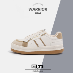 warrior回力女鞋板鞋小白鞋复古港风春夏季百搭系带平底休闲运动鞋子