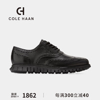 COLE HAAN 歌涵 colehaan/歌涵 男鞋牛津鞋 24年春季布洛克雕花休闲皮鞋男C39601 黑色-C39601 42