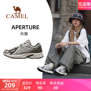 CAMEL 骆驼 [白鹿同款光圈]骆驼登山鞋女士夏季运动鞋透气户外跑步鞋男慢跑鞋