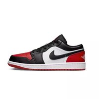 NIKE 耐克 元瑞DRT Air Jordan 1耐磨透气低帮复古黑红脚趾篮球鞋553558-161