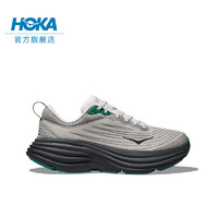 HOKA ONE ONE男款夏季邦代8公路跑鞋BONDI 8轻盈缓震透气 【】雾灰色/黑色 （5月1日 10点） 40.5