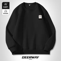 Deerway 德尔惠 秋季套头圆领运动卫衣男士运动长袖卫衣男