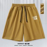 Deerway 德尔惠 运动裤短款春夏户外郊游休闲风五分裤运动裤