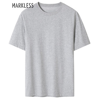 Markless 夏季短袖宽松运动t恤 麻花灰