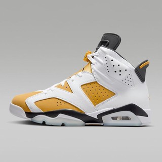 AIR JORDAN 男鞋Air Jordan 6 AJ6白黄中帮实战复古篮球鞋