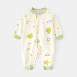 瑄妮薇婴儿长袖连体衣新生儿无骨春秋哈衣男女宝宝幼儿童