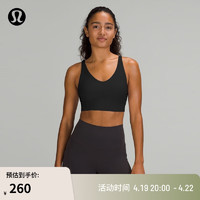 移动端：lululemon 丨In Alignment 女士长款运动内衣 速干透气 LW2CS0S 瑜伽内衣 黑色 12