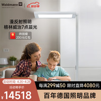 Waldmann 沃达迈 德国原装进口儿童护眼落地灯学生立式钢琴阅读LED大路灯 白色