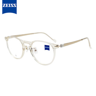 蔡司（ZEISS）光学镜架全框钛ZS23714LB749 M男女款配镜眼镜框配蔡司防蓝光1.6