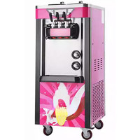 苏勒 冰淇淋机雪糕甜筒机器商用全自动摆摊立式冰激凌机   立式款