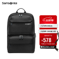 Samsonite 新秀丽 电脑包15.6英寸男女双肩背包书包商务背包旅行包36B 黑色