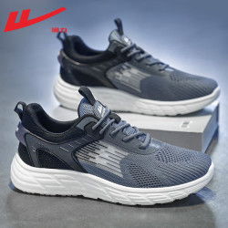 回力跑鞋_warrior 回力 官方运动鞋男鞋夏季轻便跑步鞋男透气百搭网鞋