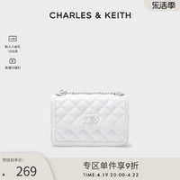 CHARLES & KEITH CHARLES&KEITH春夏女包CK2-80151280-1菱格链条单肩斜挎小方包女