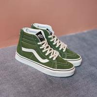 VANS 范斯 SK8-Hi Zip绿色高街风复古清新中大童板鞋