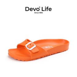 Devo 的沃 夏季居家防滑外穿情侣浴室一字拖EVA凉拖鞋时尚轻便