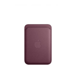 Apple 苹果 iPhone  MagSafe 精织斜纹卡包-桑葚色
