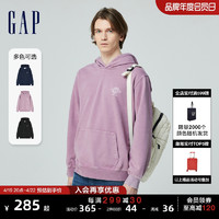 Gap 盖璞 男女装2024春季新款纯棉INDIGO复古水洗连帽卫衣上衣890971