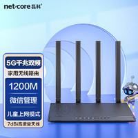 百亿补贴：netcore 磊科 N3 双频1200M 家用千兆无线路由器 Wi-Fi 5 黑色 单只装