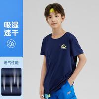 SKECHERS 斯凯奇 中大童|春夏季男女童短袖t恤衫