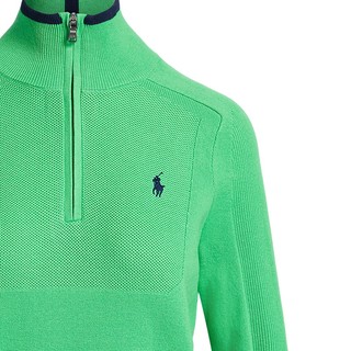 Polo Ralph Lauren 拉夫劳伦 女装 24春夏宽松版半拉链针织衫RL25649 300-绿色 XXS