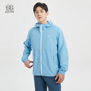 KOLON SPORT 可隆户外男士防风夹克外套运动徒步露营上衣 蓝色BU 170/M