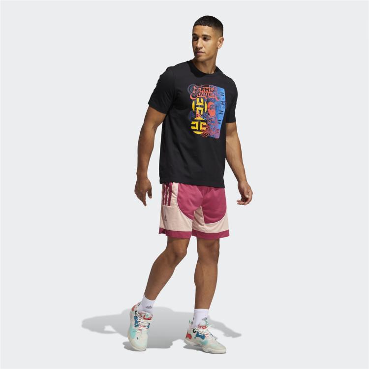 adidas 阿迪达斯 时尚潮流针织透气休闲男款篮球训练短袖运动T恤