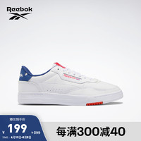 Reebok 锐步 官方男女COURT运动休闲百搭小白鞋复古版鞋 GW7560-白色 中国码