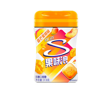 炫迈（Stride）果味浪起来无糖颗粒口香糖薄荷多口味糖37.8g 【尝鲜 】香芒蜜桃味