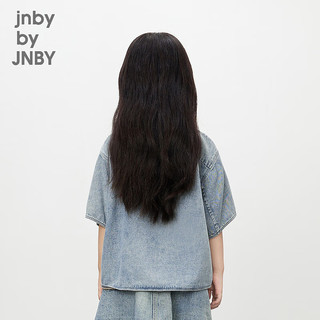 jnby by JNBY江南布衣童装宽松中袖衬衣男童24夏1O4210180 995/牛仔洗兰 100cm