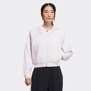 百亿补贴：adidas 阿迪达斯 女子运动休闲连帽衫夹克外套 HI6824