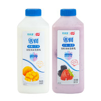 新希望 活润酸奶910g*2桶大瓶装草莓桑葚黄桃芒果味浓香早餐酸奶