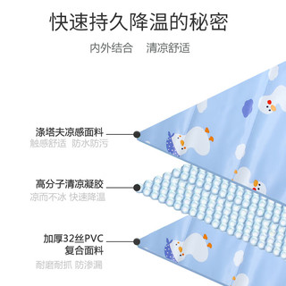 辛姆辛姆宠物冰垫凉垫猫狗窝夏季狗狗凉席小中大型犬降温解暑宠物垫子 【夏季凉垫】泳池狗狗 【L】40斤内可用