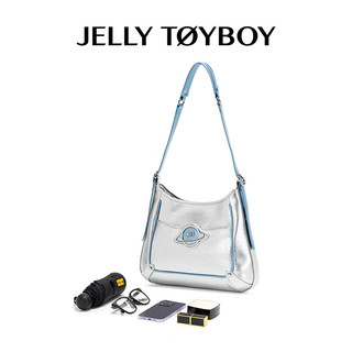 JellyToyboy包包女包JTB星贝包2024年春季大容量斜挎包单肩520 银色