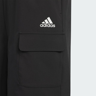 adidas PEMSLOU联名速干宽松舒适梭织短裤男大童夏阿迪达斯轻运动 黑色 152CM