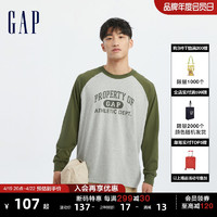 Gap 盖璞 男女装秋季2023LOGO长袖T恤773184休闲上衣