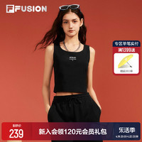 FILA 斐乐 FUSION斐乐潮牌运动吊带背心女2024夏季新款外穿无袖内搭上衣